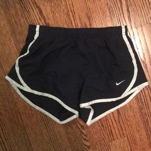Navy Nike running shorts